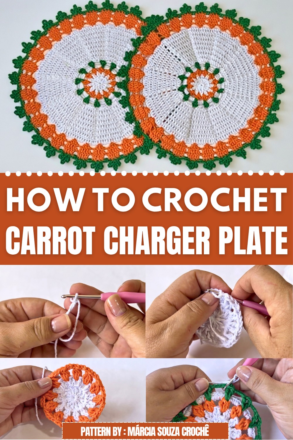 Crochet Carrot Charger Plate Pattern