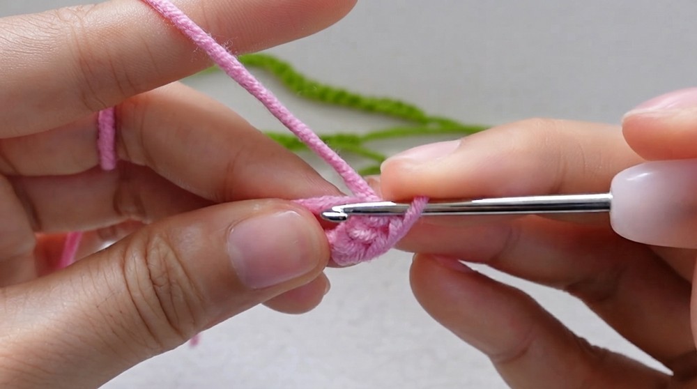 Crochet Cherry Keychain Pattern 2