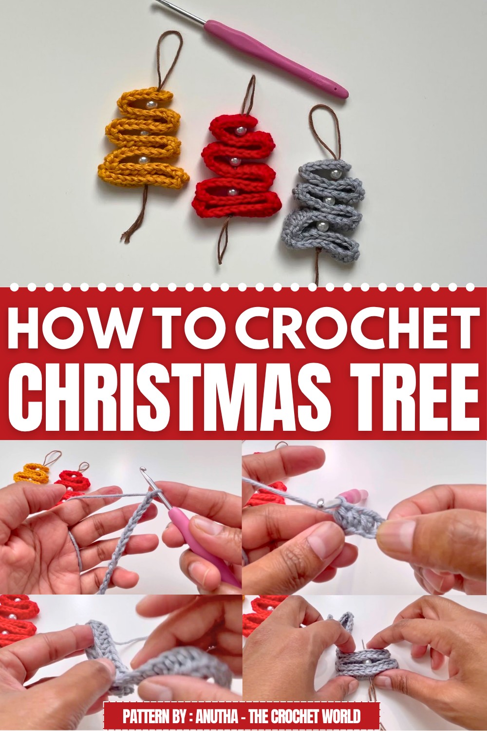 Crochet Christmas Tree Ornament Pattern