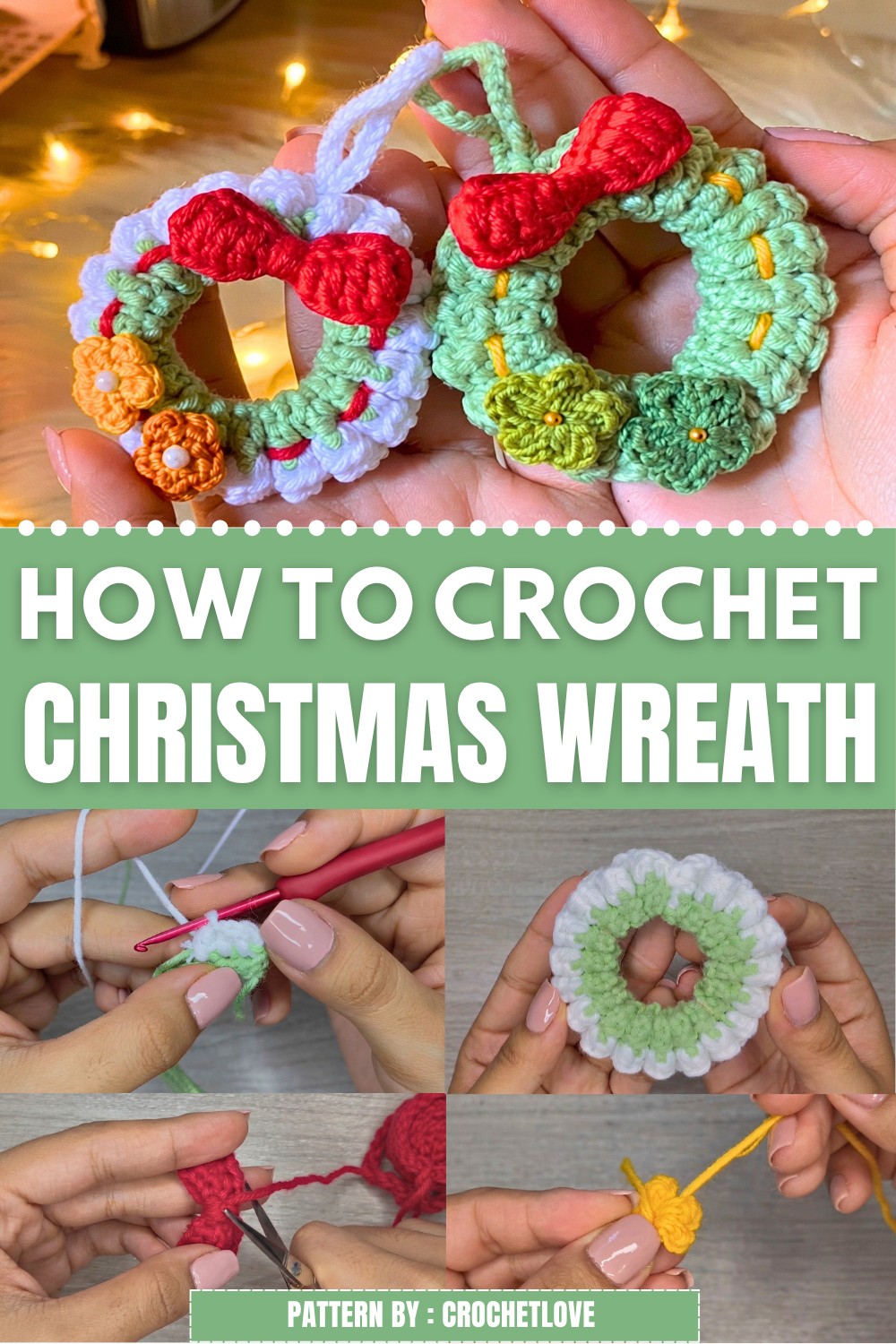 Crochet Christmas Wreath Pattern
