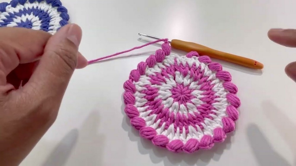 Crochet Coffee Coaster Pattern 4
