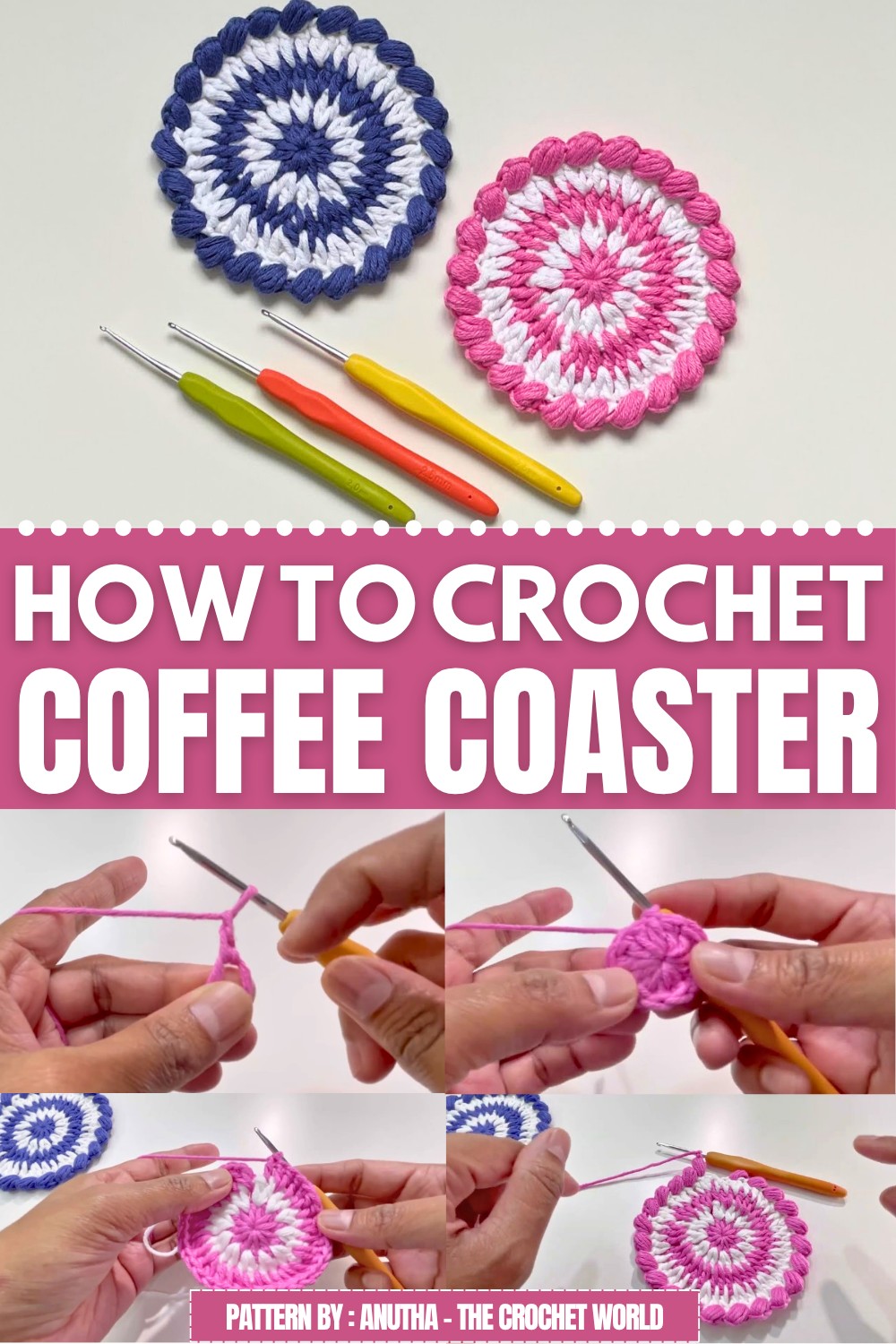 Crochet Coffee Coaster Pattern