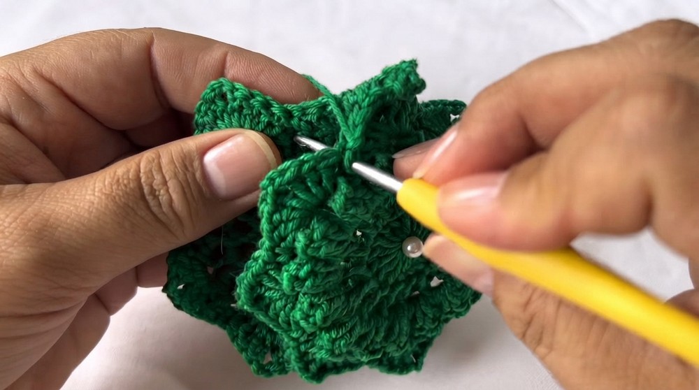 Crochet Flower SOAP Holder Pattern 5