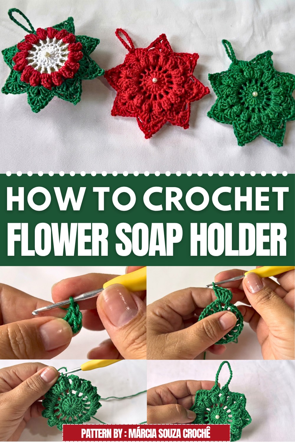 Crochet Flower SOAP Holder Pattern