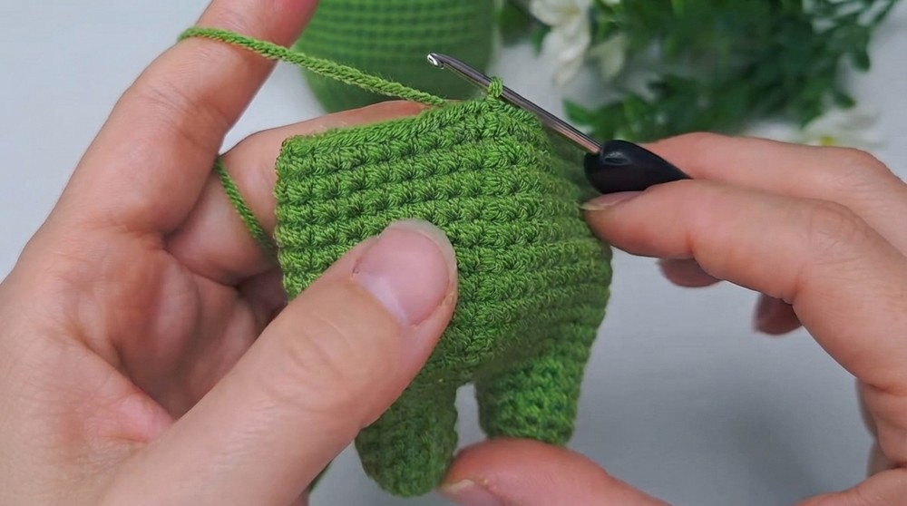Crochet Green Monster Pattern 3