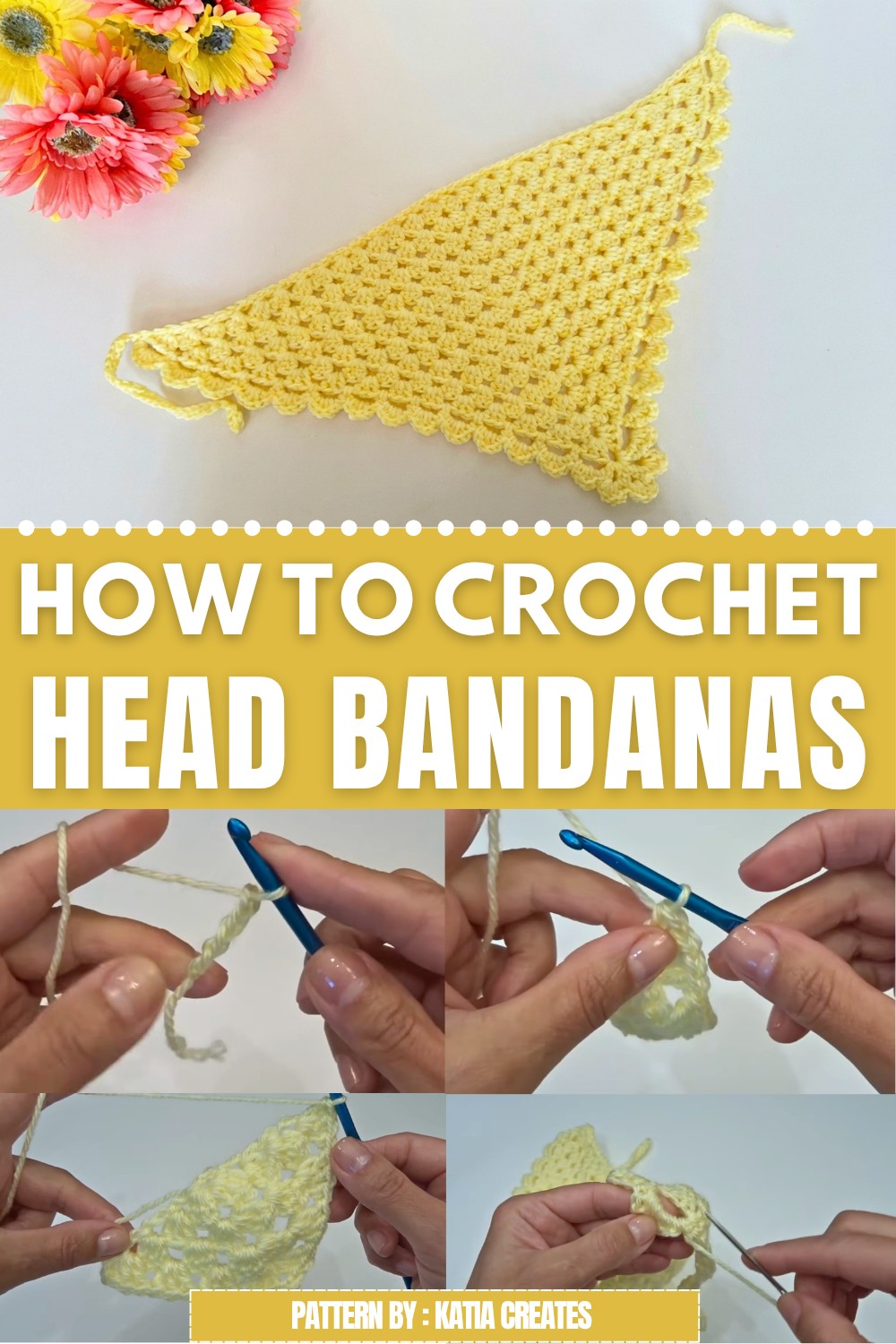 Crochet Head Bandanas Pattern