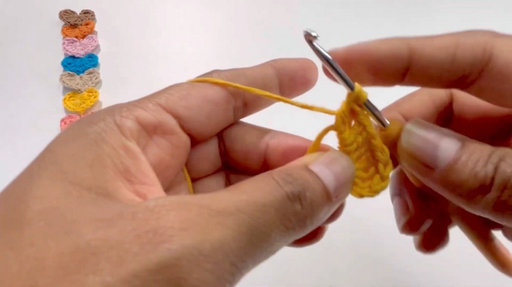 Crochet Multi Heart Bookmark Pattern 2