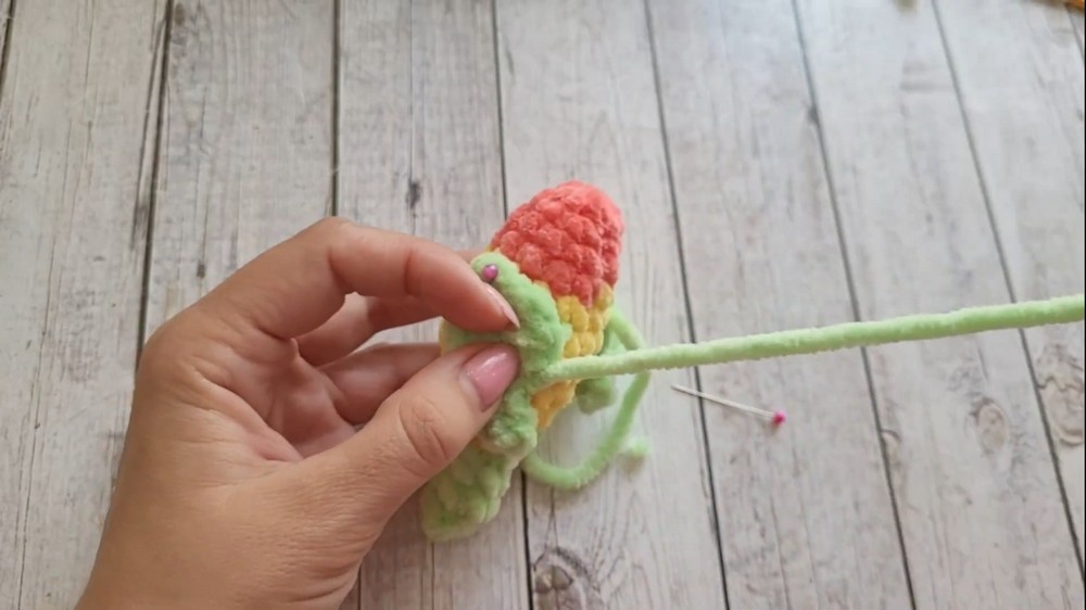 Crochet Parrot Keychain Pattern 5 a