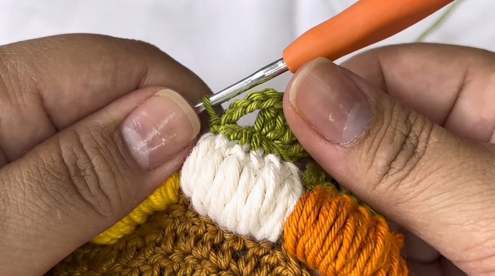 Crochet Pumpkin Cup Coaster Pattern 5