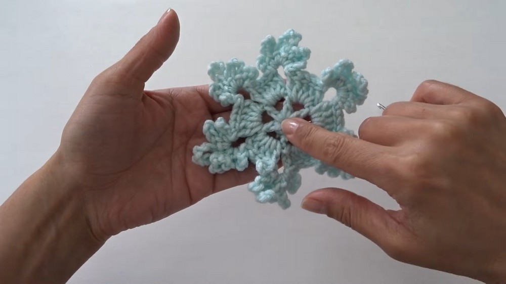 Crochet Snowflake Ornament Pattern 5