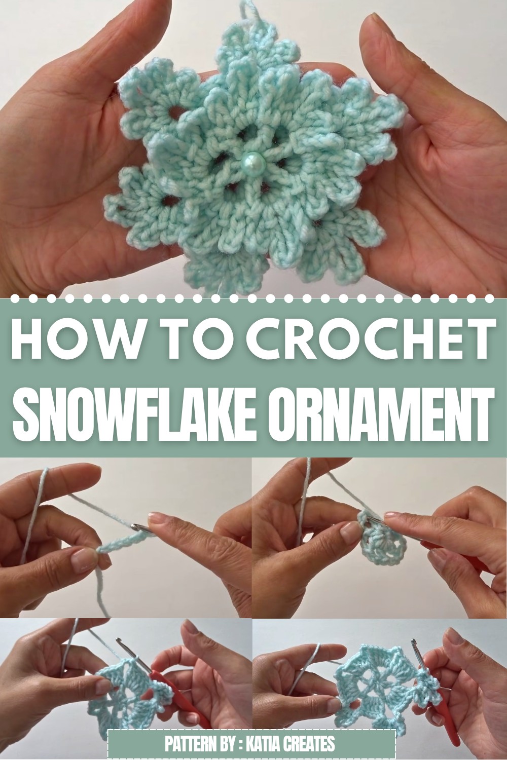 Crochet Snowflake Ornament Pattern