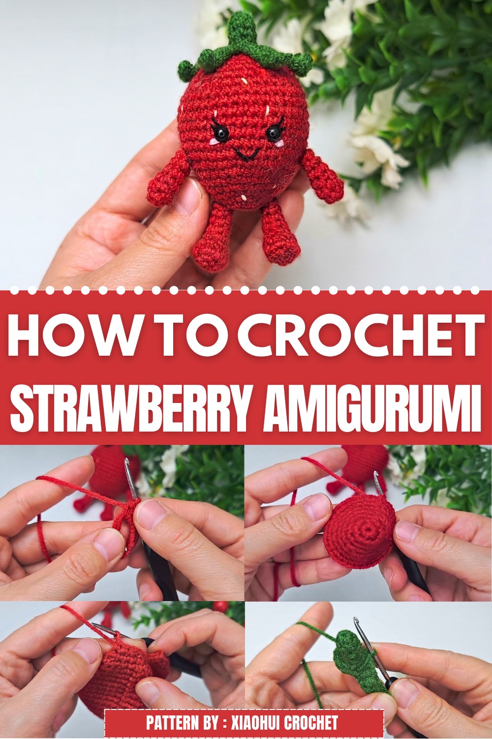 Crochet Strawberry Amigurumi Pattern a