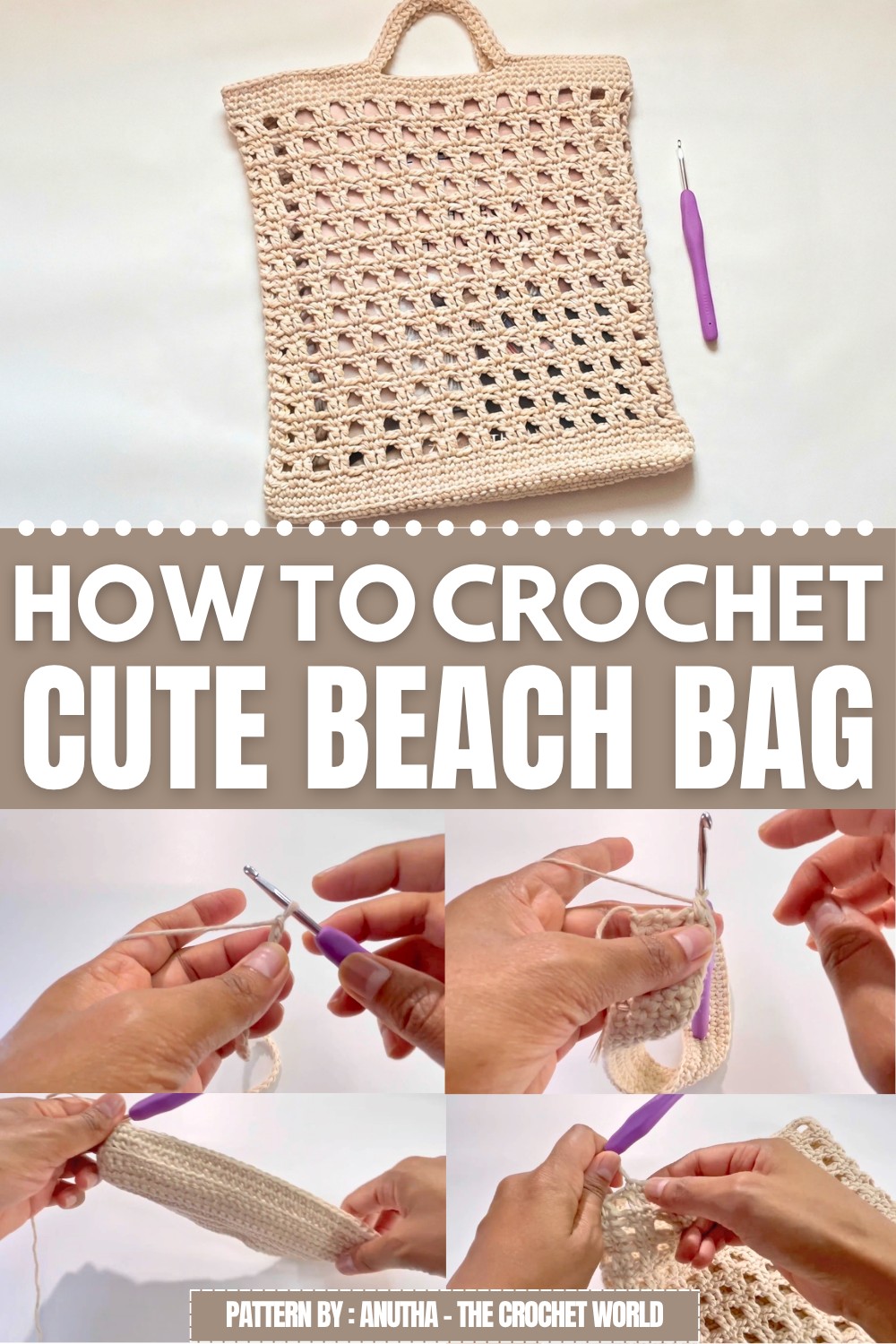 Cute Crochet Beach Bag Pattern