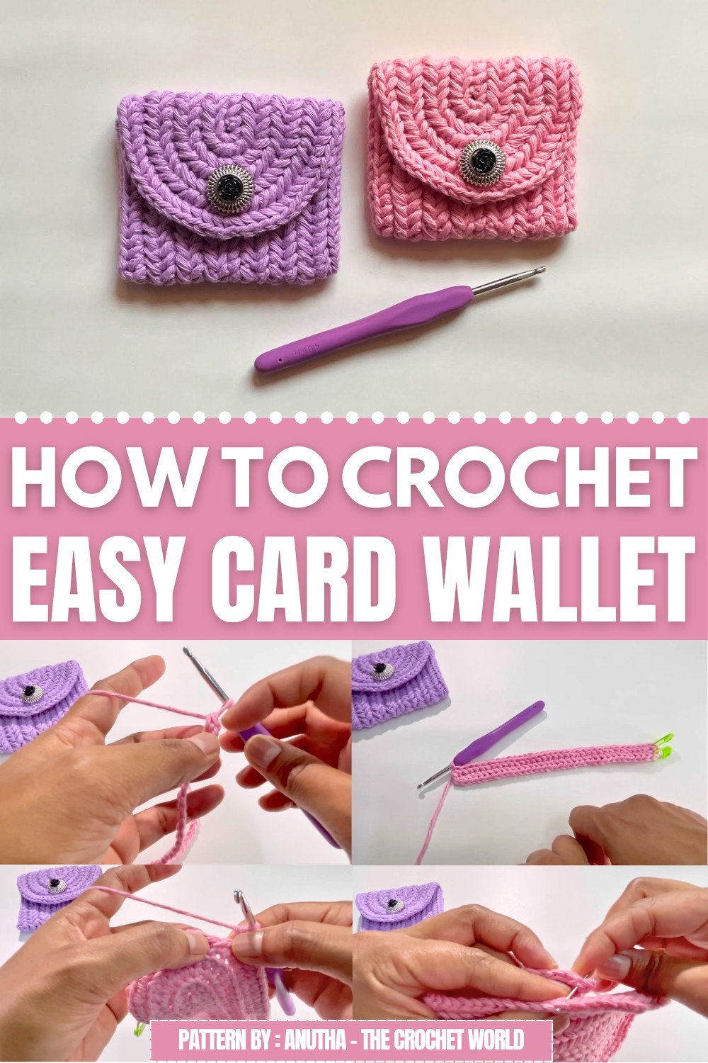 Easy Crochet Card Wallet Pattern