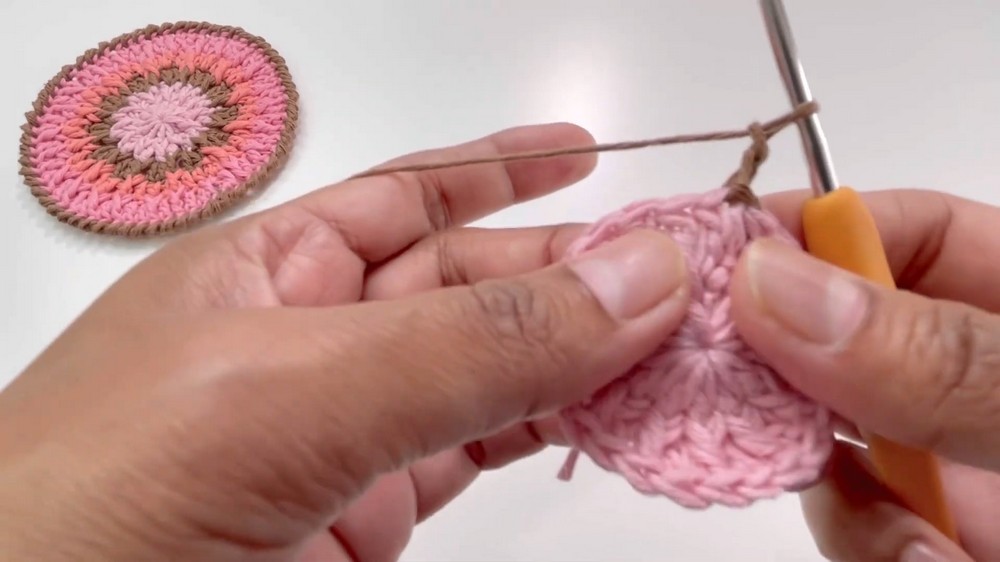Easy Crochet Coffee Coaster Pattern 3