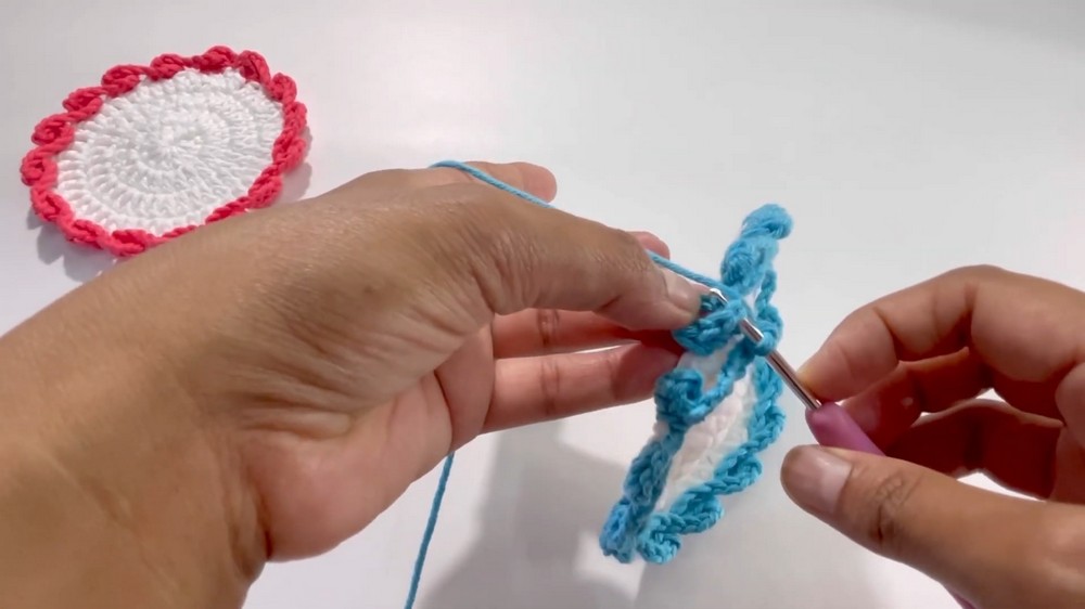 Easy Crochet Coffee Coaster Pattern 6