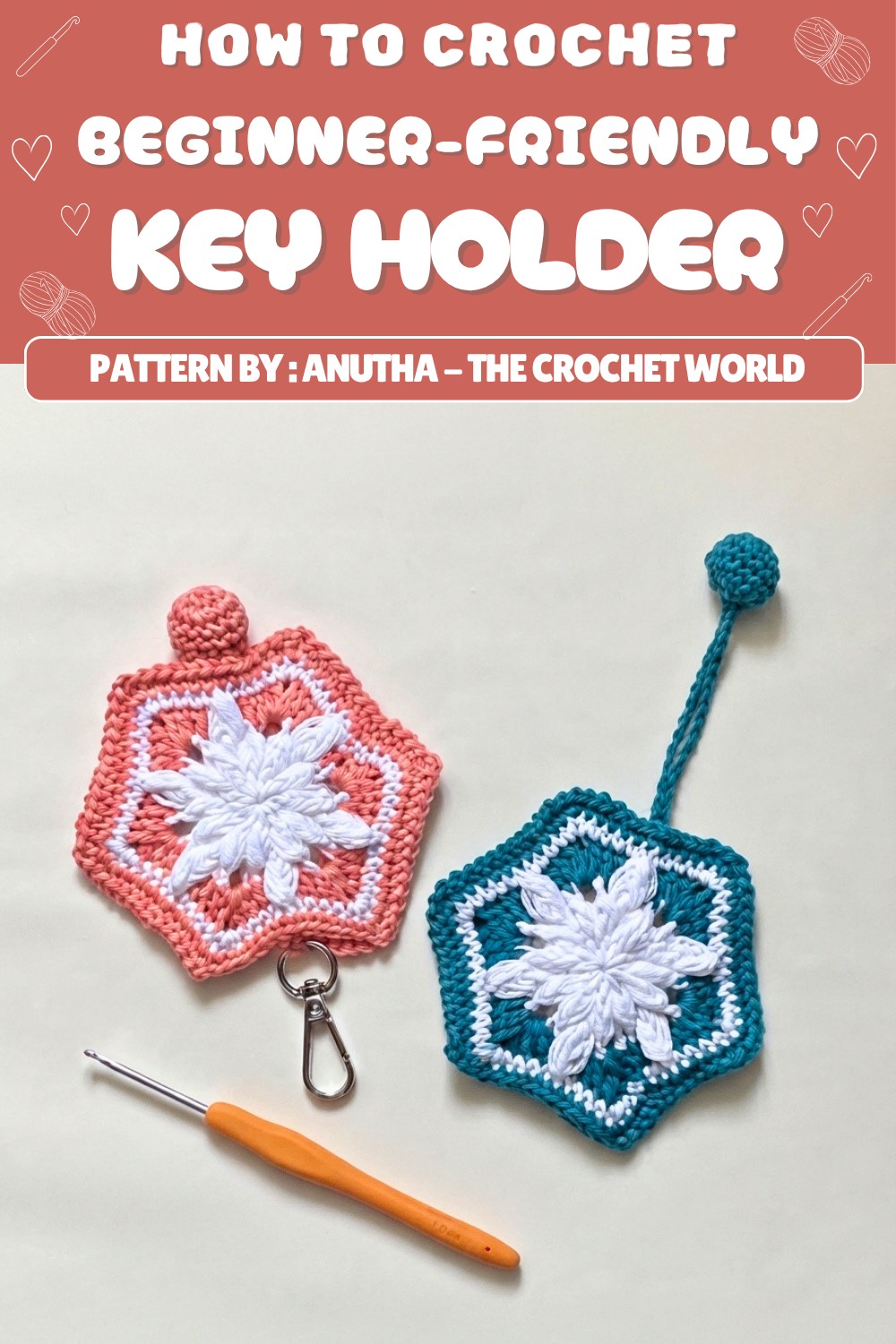 Easy Crochet Key Holder Pattern (1)