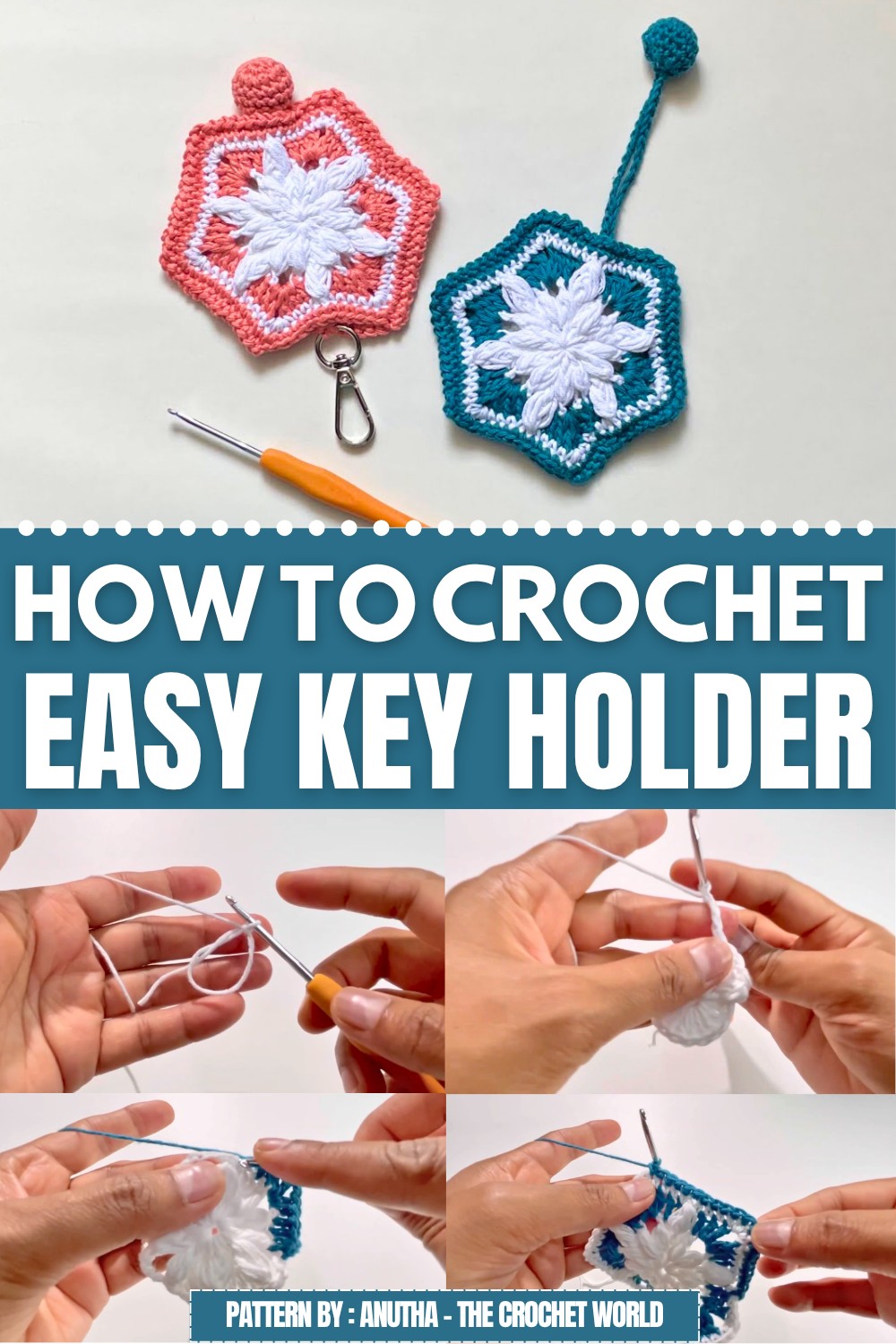 Easy Crochet Key Holder Pattern