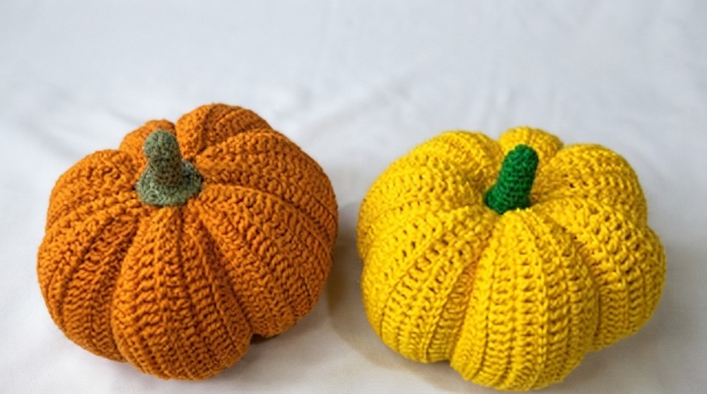 Easy Crochet Pumpkin Doorstop Pattern 8