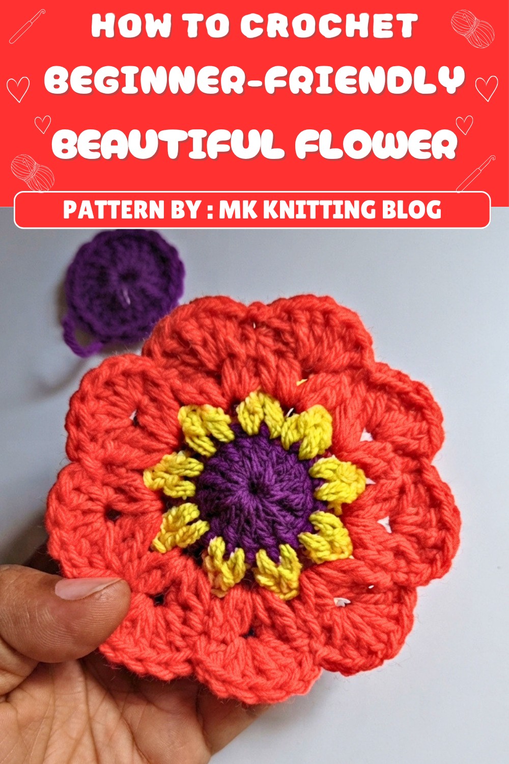 Free Crochet Beautiful Flower Pattern