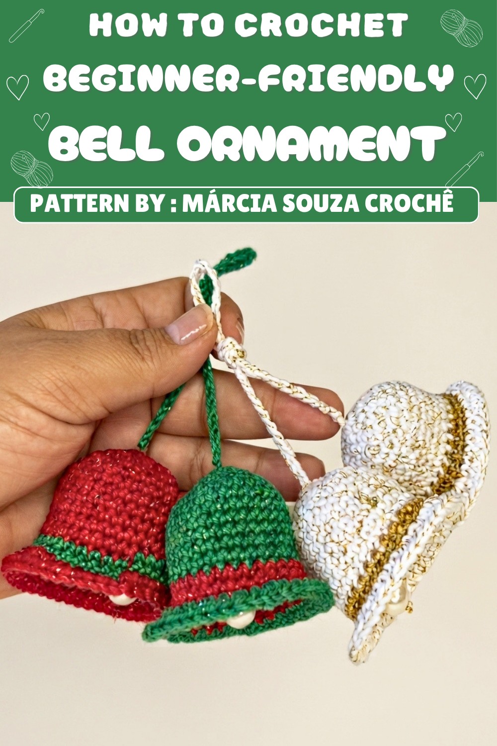 Free Crochet Bell Christmas Ornament Pattern