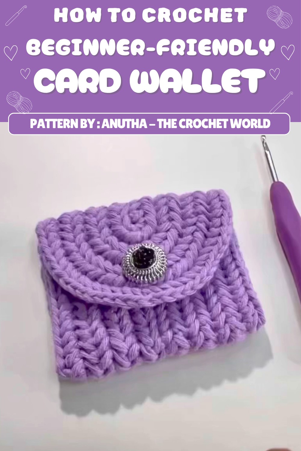 Free Crochet Card Wallet Pattern