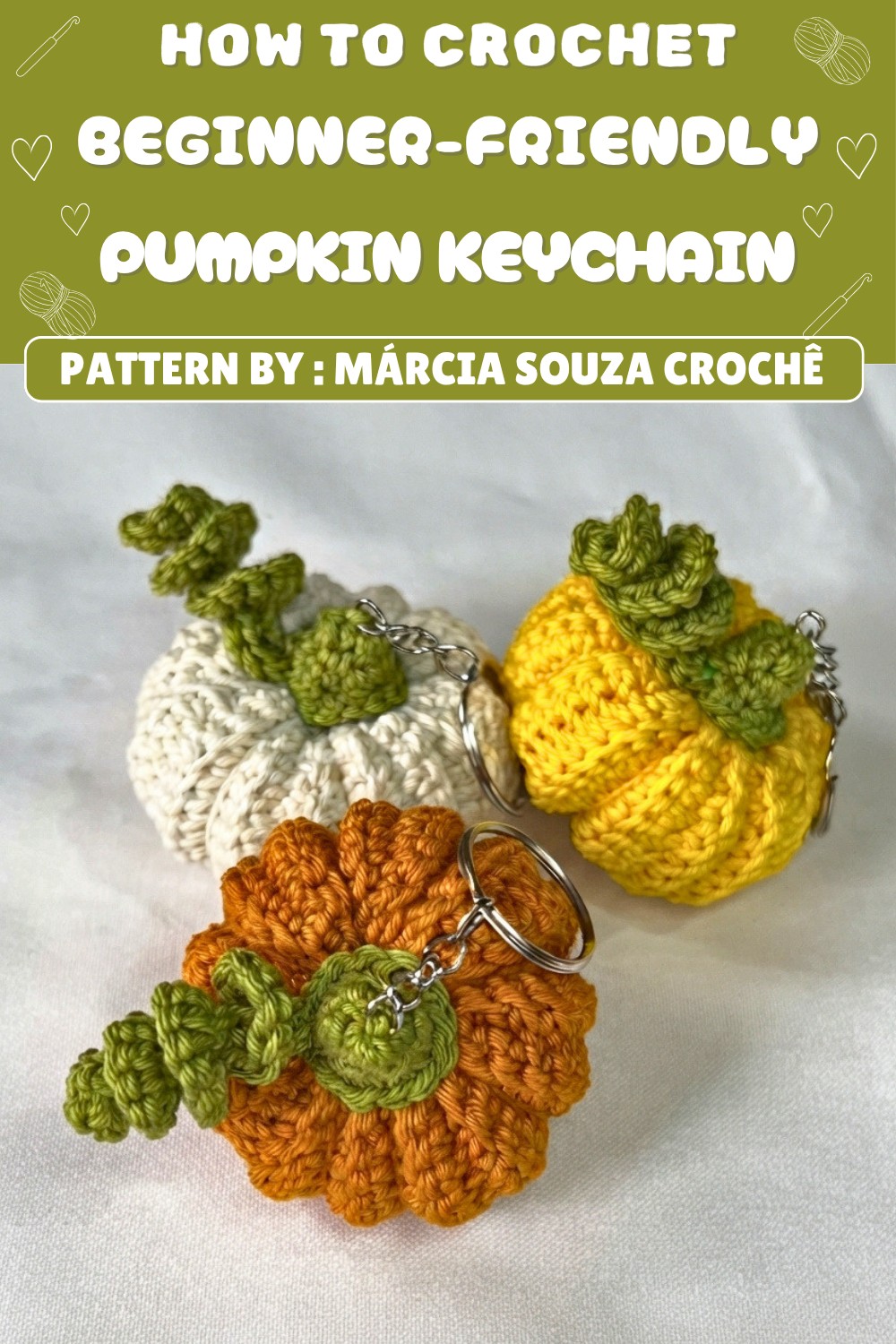 Free Crochet Pumpkin Keychain Pattern