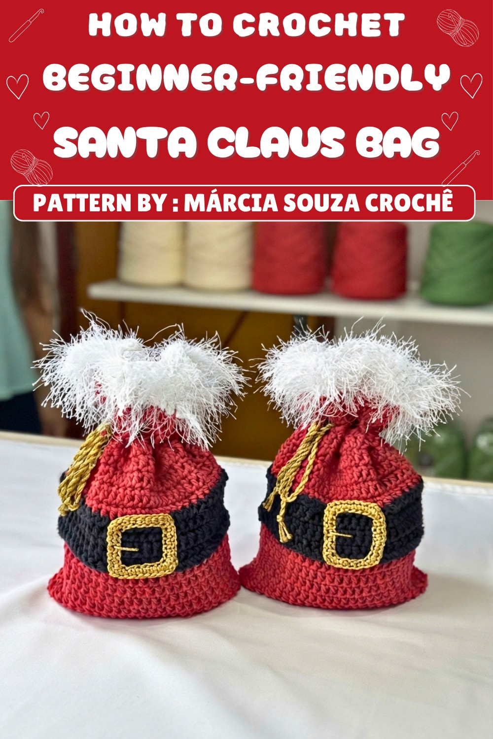 Free Crochet Santa Claus Bag Pattern