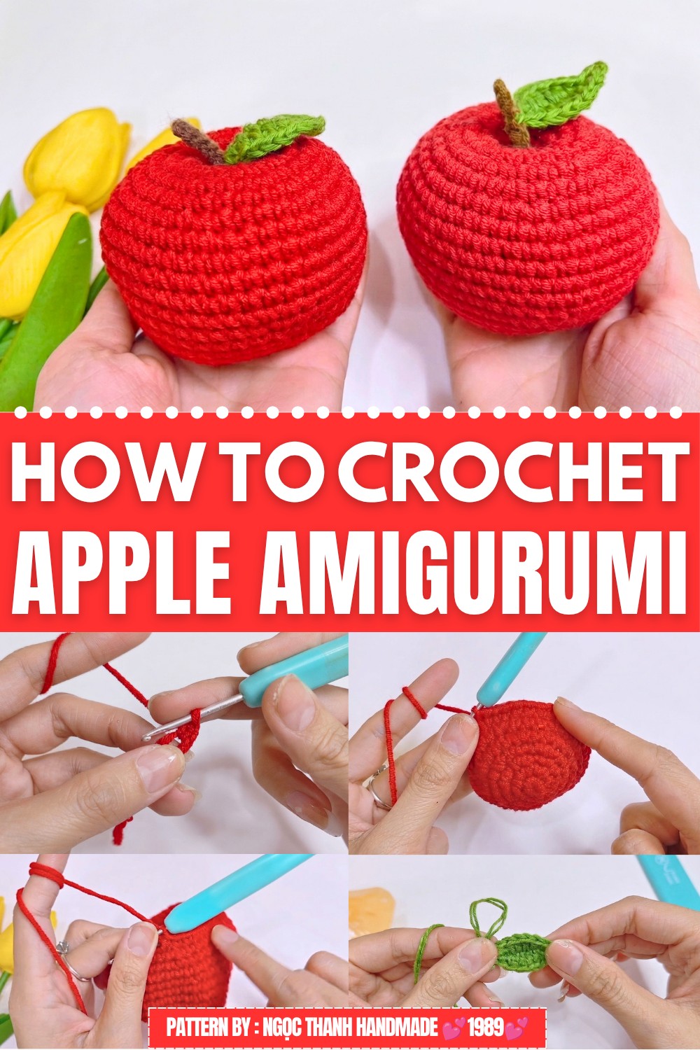 Crochet Apple Amigurumi Pattern