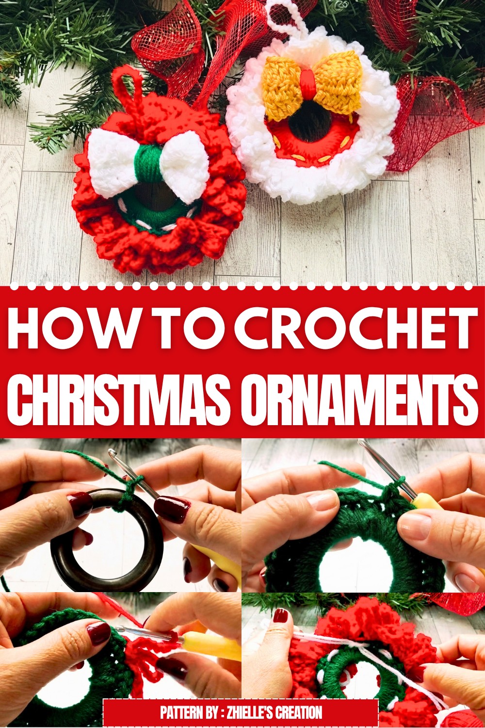 Crochet Christmas Ornaments Pattern