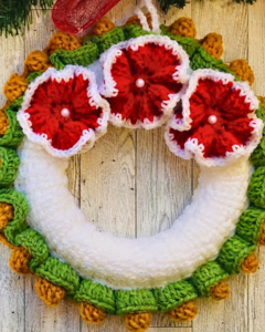 Crochet Christmas Wreath Pattern 7