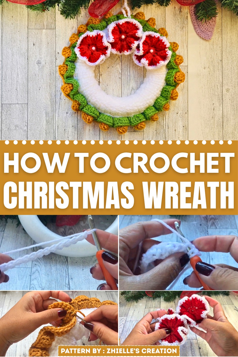Crochet Christmas Wreath Pattern