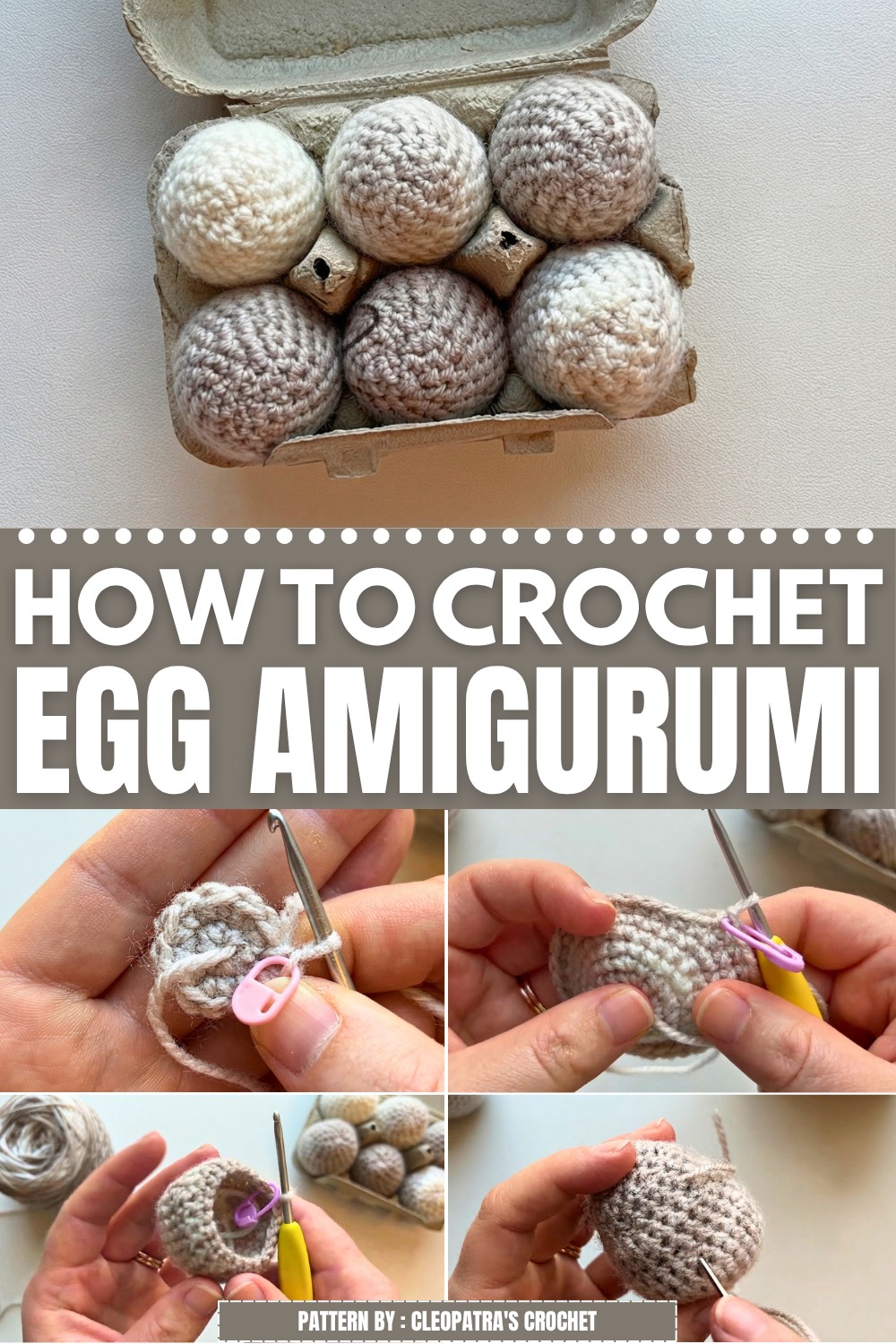 Crochet Egg Amigurumi Pattern