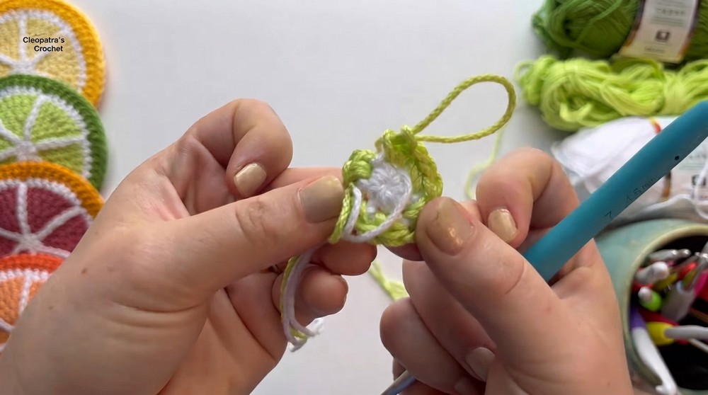 Crochet Fruits Coaster Pattern 2