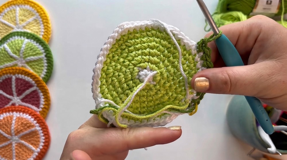 Crochet Fruits Coaster Pattern 4