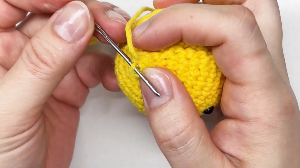Crochet Lemon Doll Keychain Pattern 5