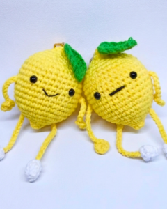 Crochet Lemon Doll Keychain Pattern 7