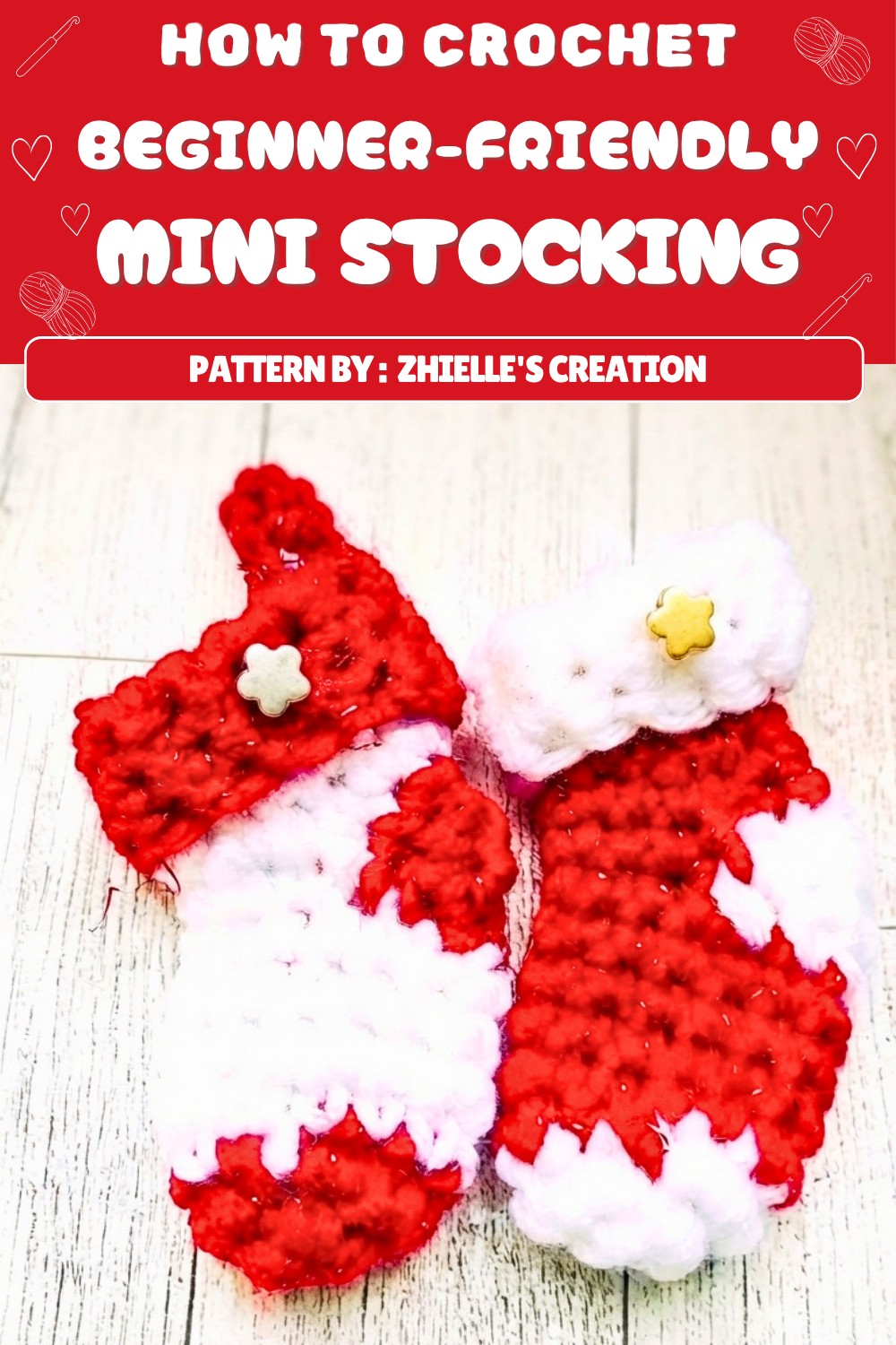 Crochet Mini Christmas Stocking Pattern (1)