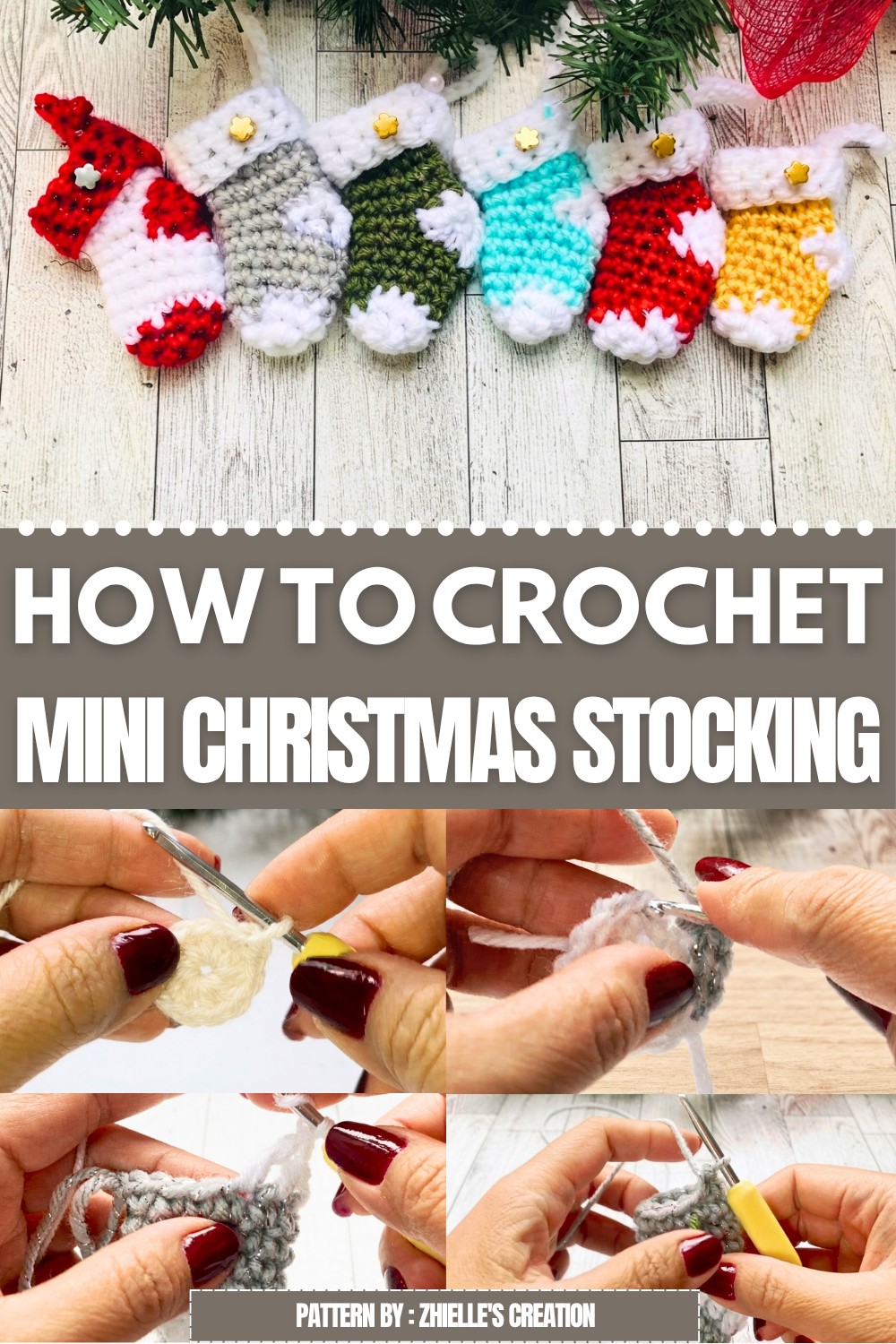Crochet Mini Christmas Stocking Pattern