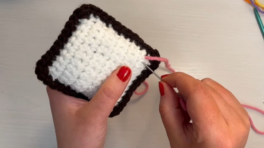 Crochet Mini Pop Tart Ornament Pattern 5