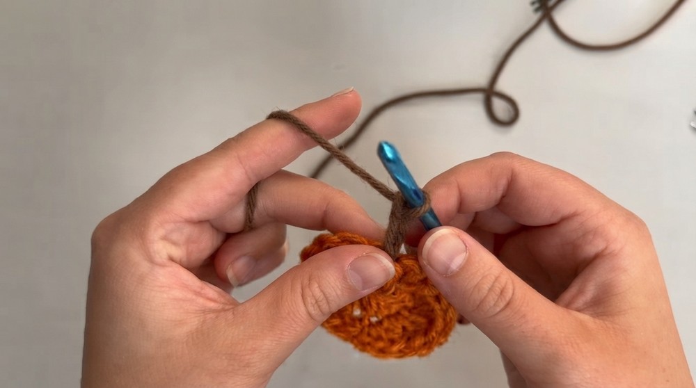 Crochet Mini Pumpkin Applique Pattern 3