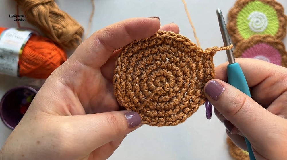 Crochet Pumpkin Cream Pie Pattern 3