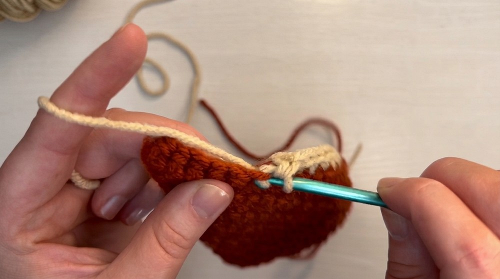 Crochet Pumpkin Pie Coaster Pattern 4
