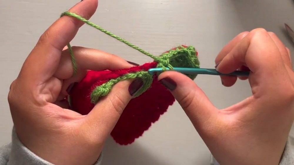 Crochet Strawberry Bag Pattern 4