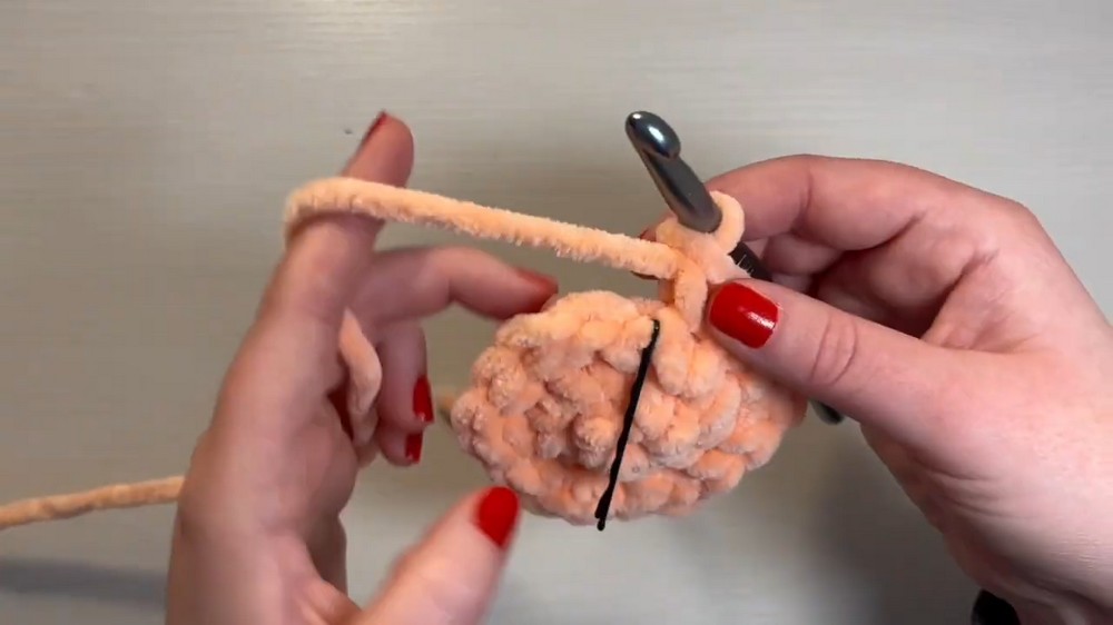 Cute Crochet Peach Plushie Pattern 2