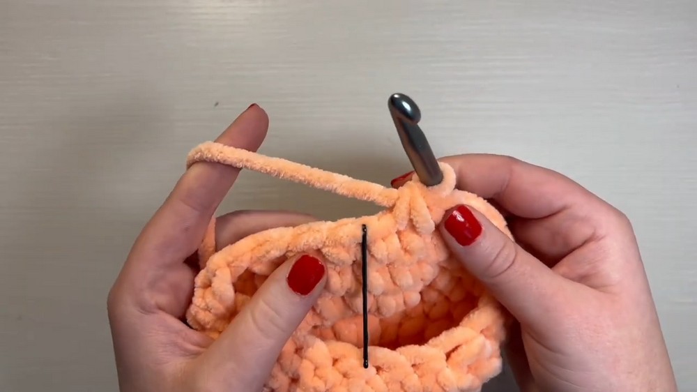 Cute Crochet Peach Plushie Pattern 3