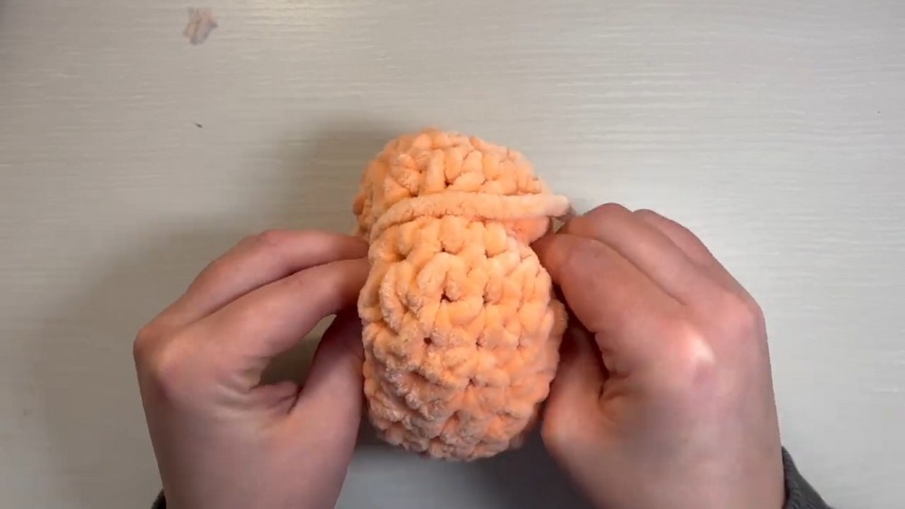 Cute Crochet Peach Plushie Pattern 4