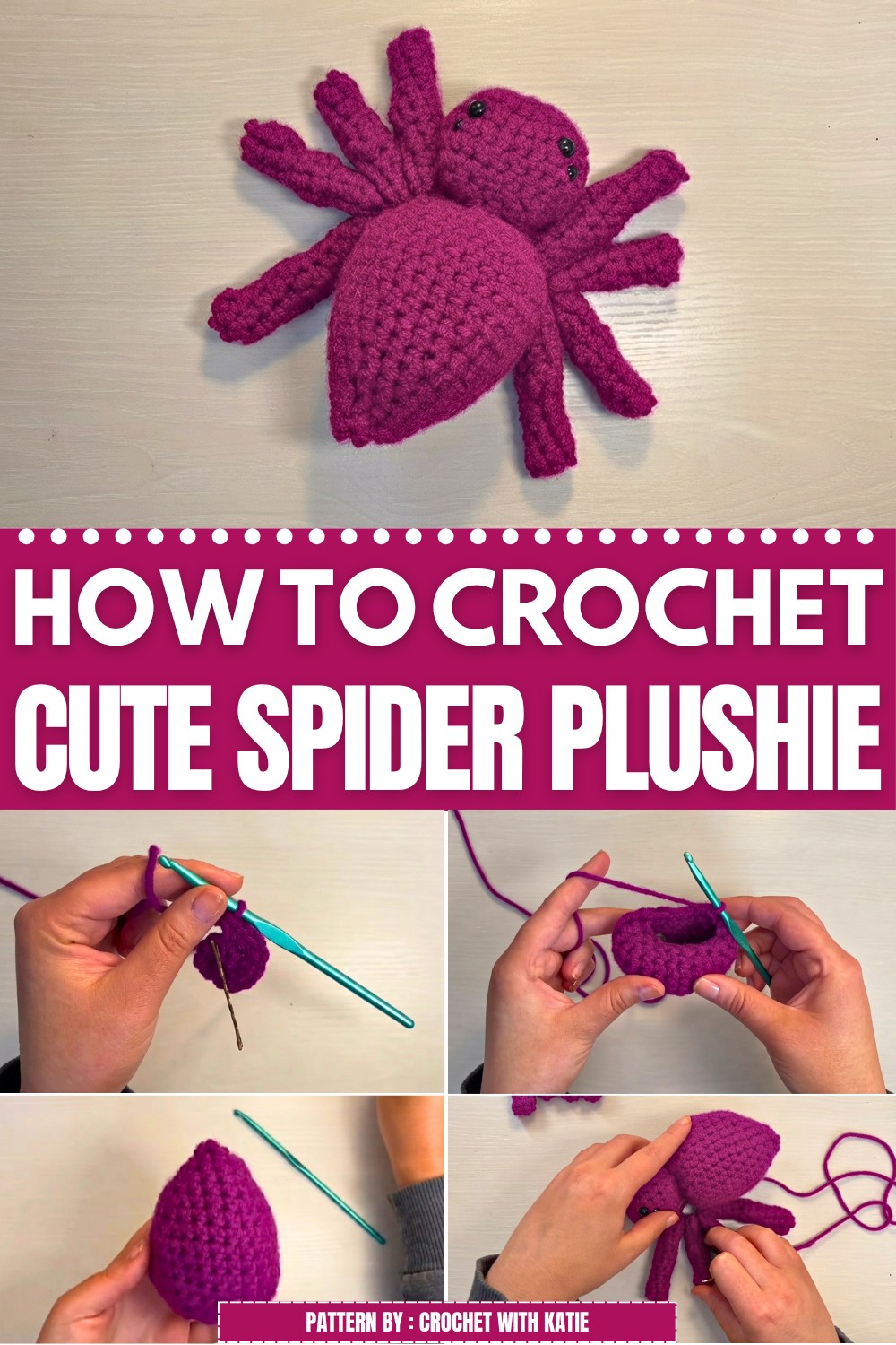 Cute Crochet Spider Plushie Pattern