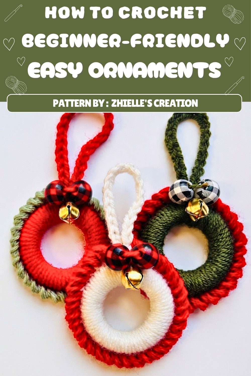 Easy Crochet Christmas Ornaments Pattern (1)