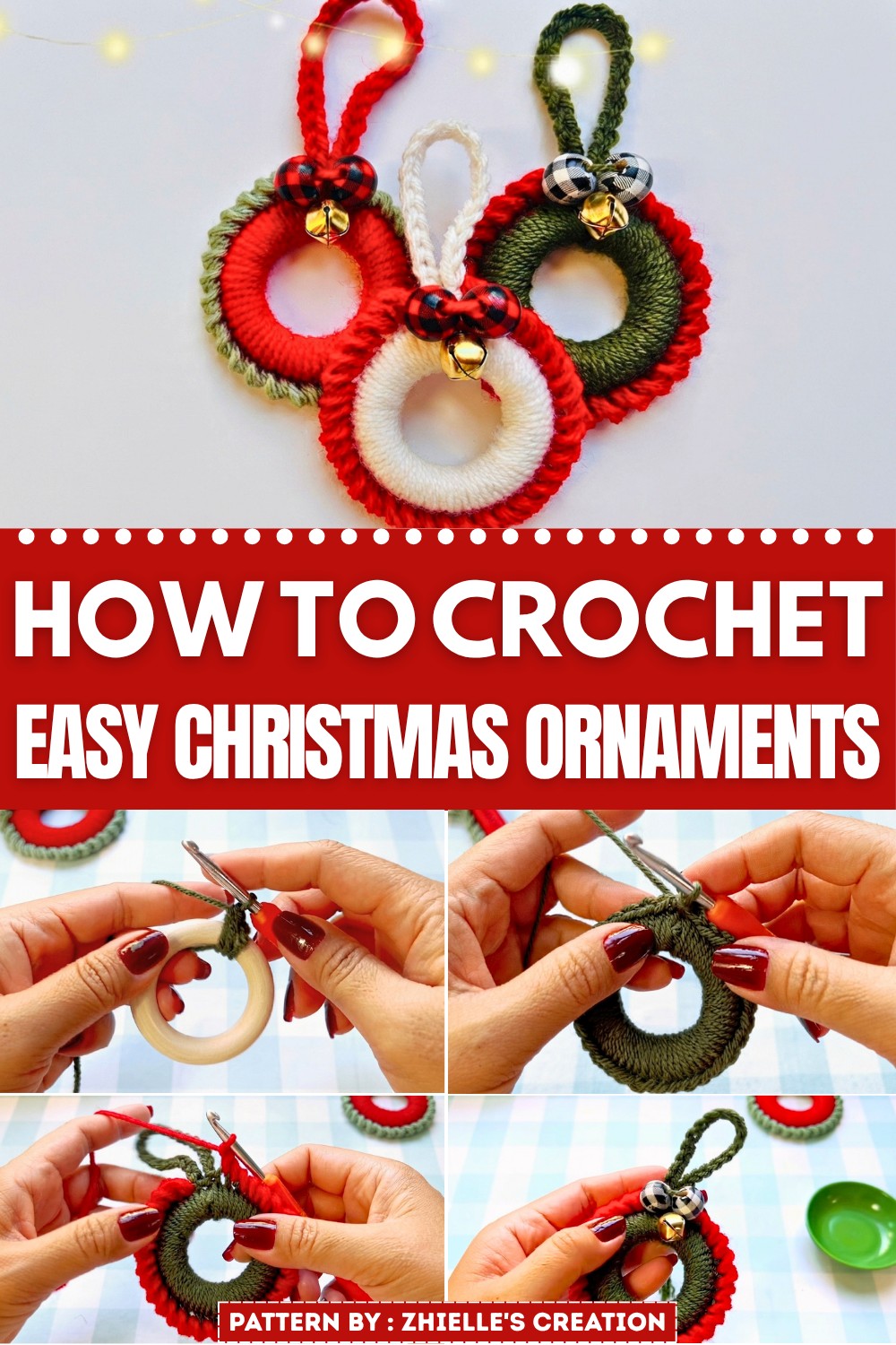 Easy Crochet Christmas Ornaments Pattern